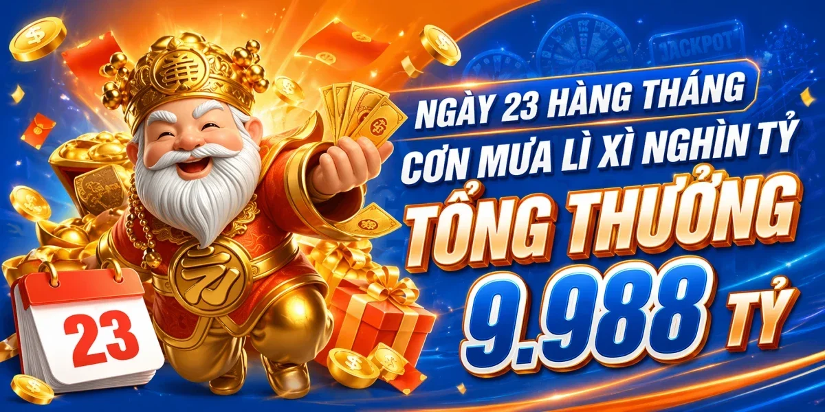jw88 lì xì ngày 23 hàng tháng